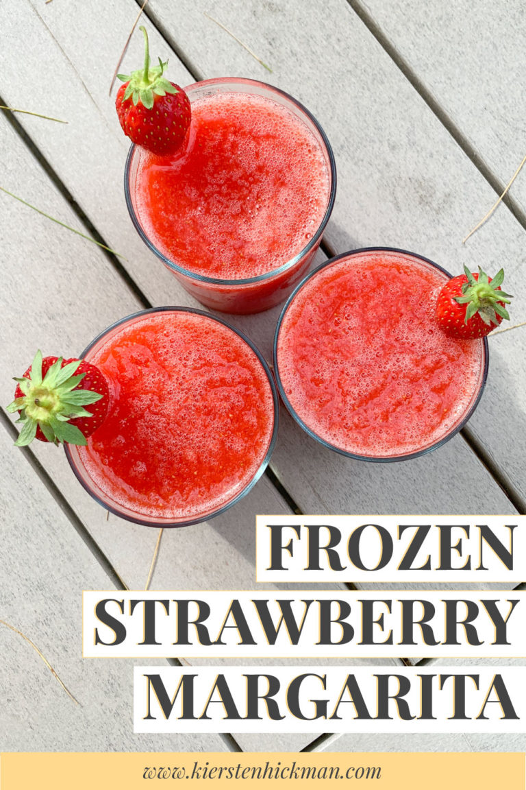 Frozen Strawberry Margarita Recipe | Kiersten Hickman
