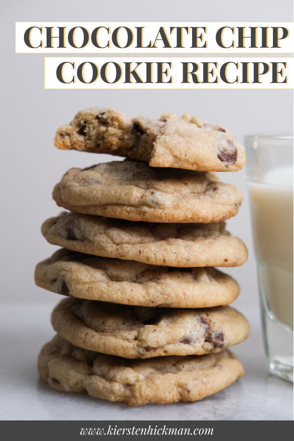 chocolate chip cookie pin for pinterest