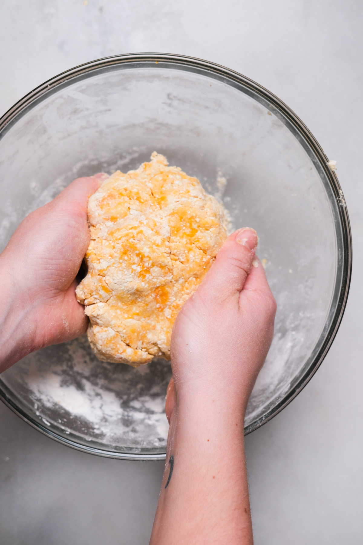 forming gnocchi dough