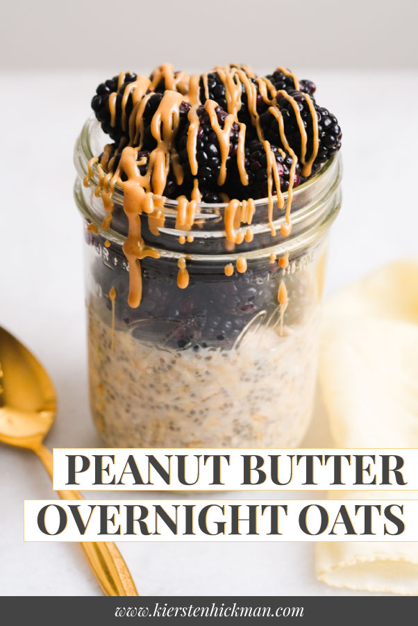 peanut butter overnight oats