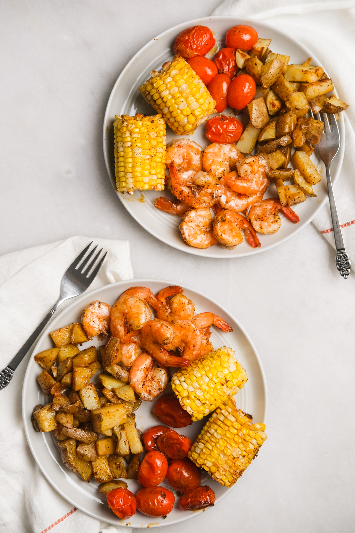 cajun inspired shrimp dinner