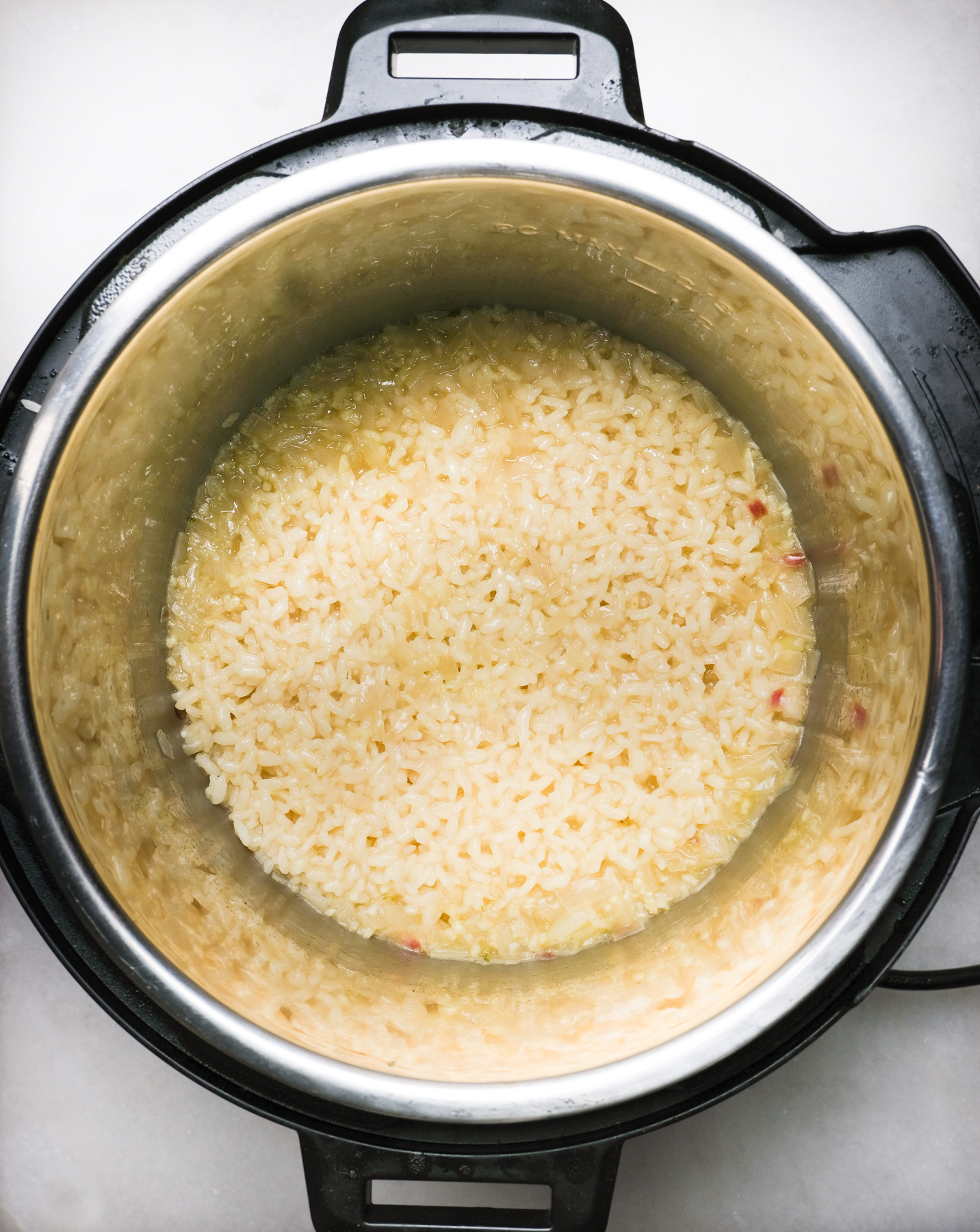 cooked arborio rice in the instant pot