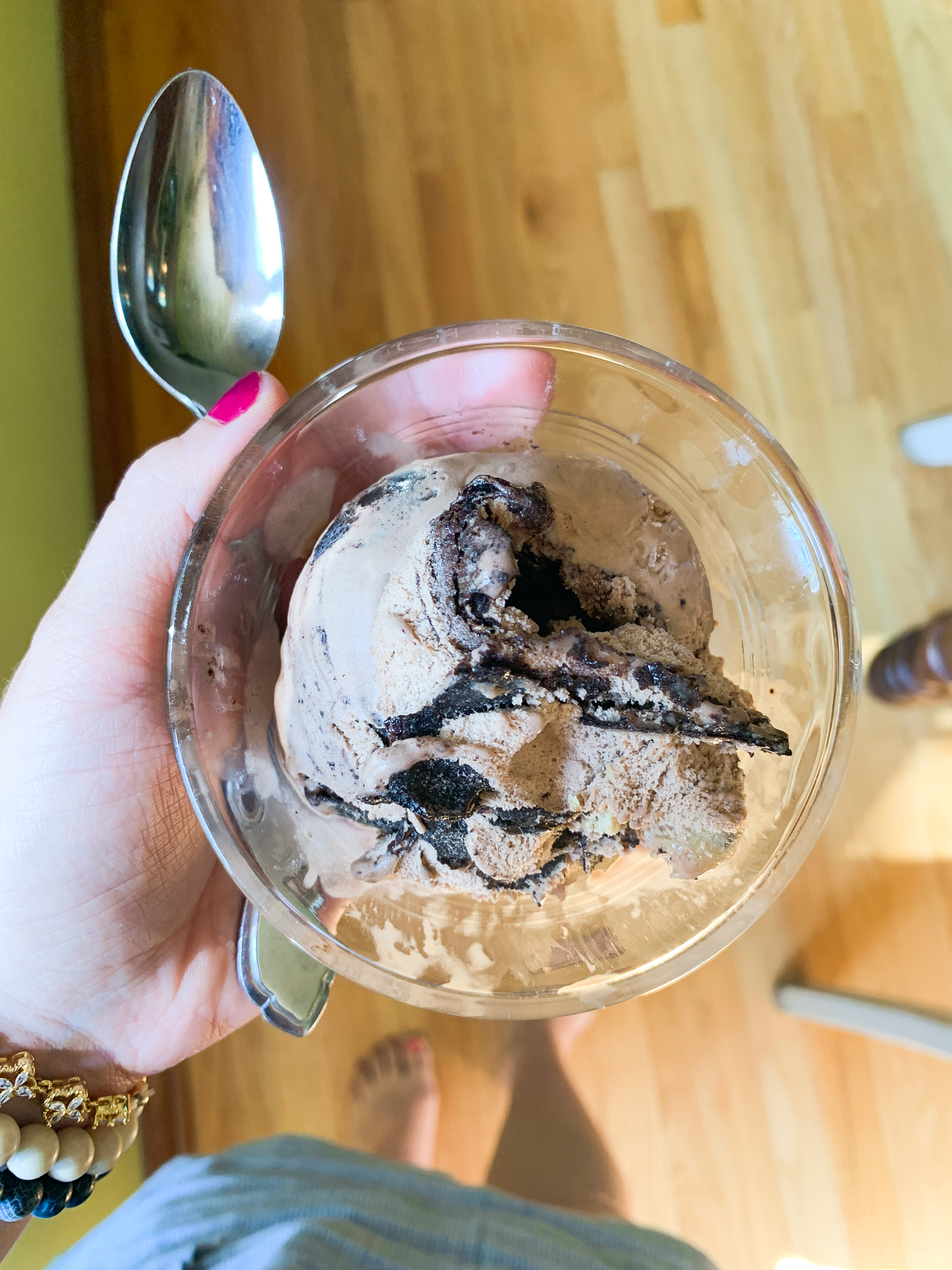 small bowl of chocolate ice cream