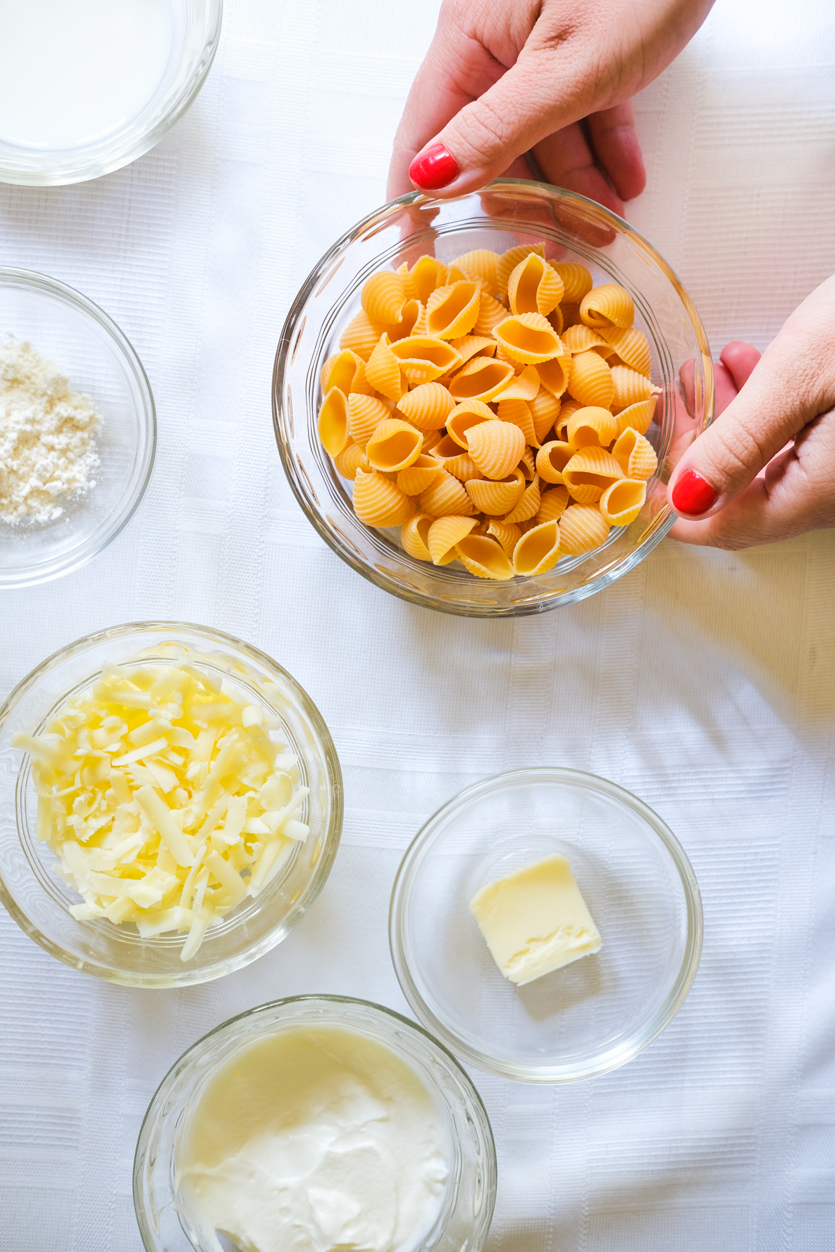 ingredients to make one bowl mac and cheese
