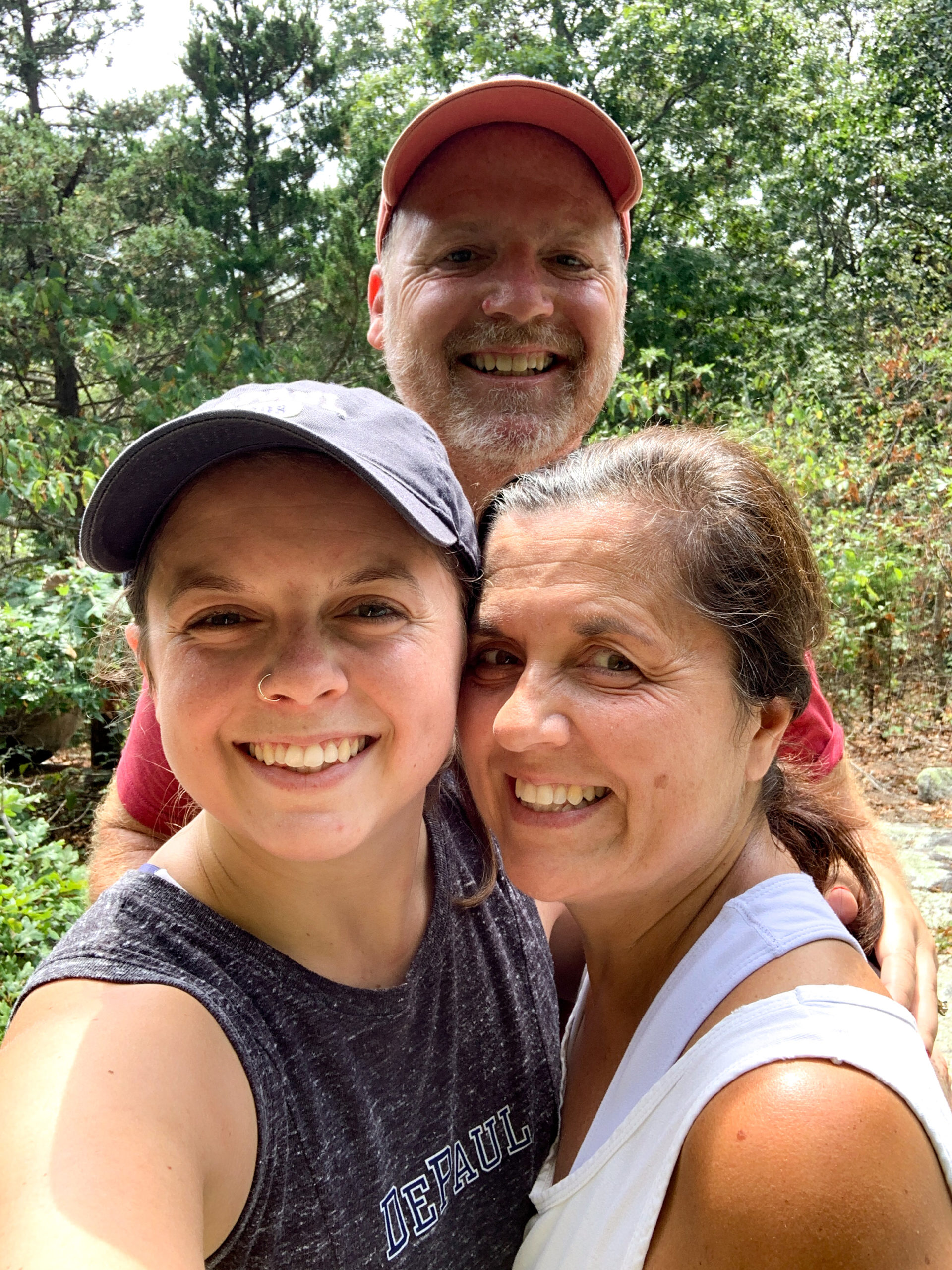 hiking with my parents