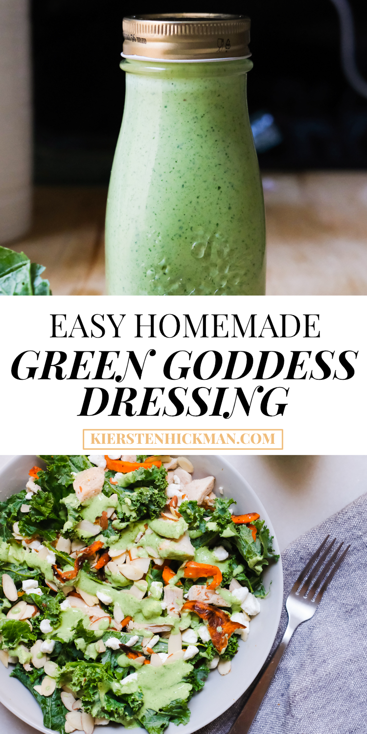 homemade green goddess dressing