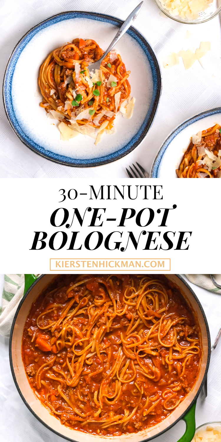 one pot bolognese recipe