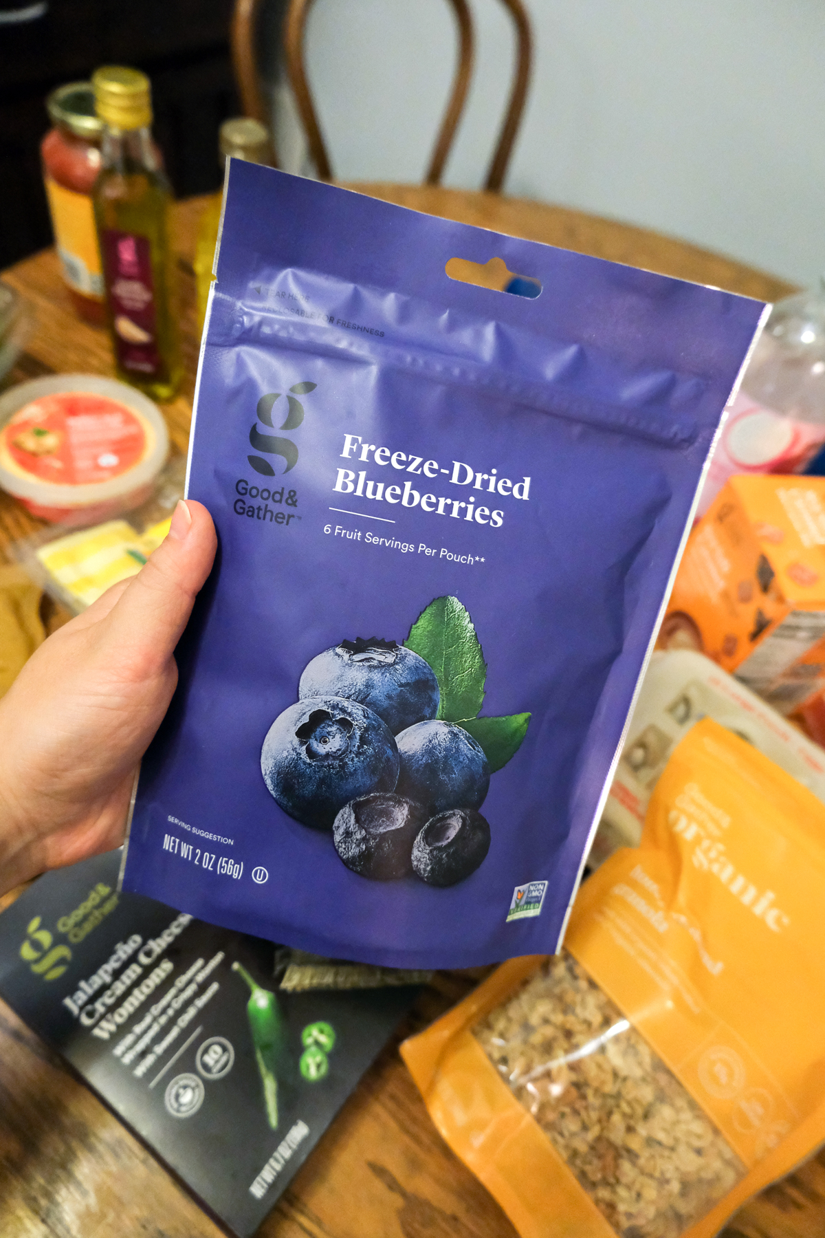 freeze dried blueberries Good & Gather from Target