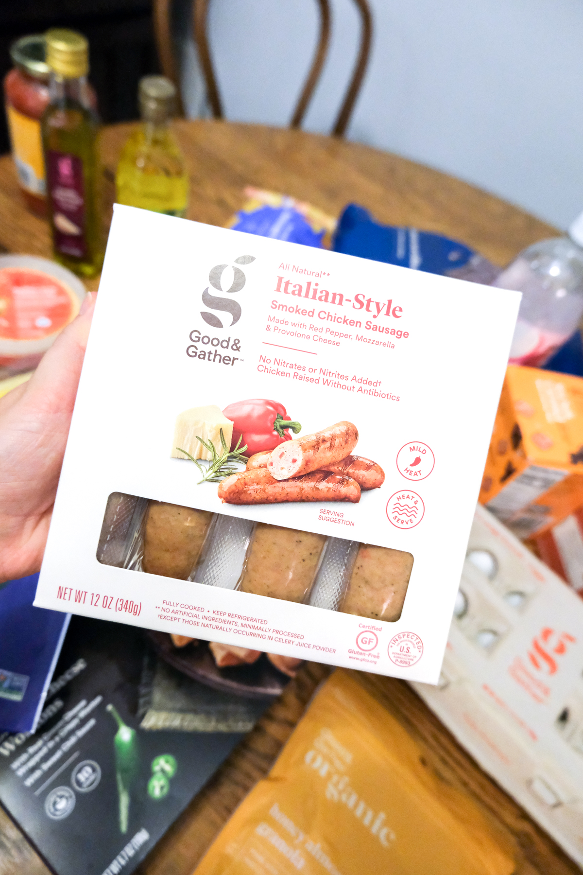 Italian-style chicken sausage Good & Gather at Target