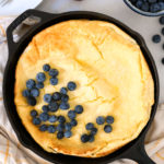 skillet dutch baby with berries