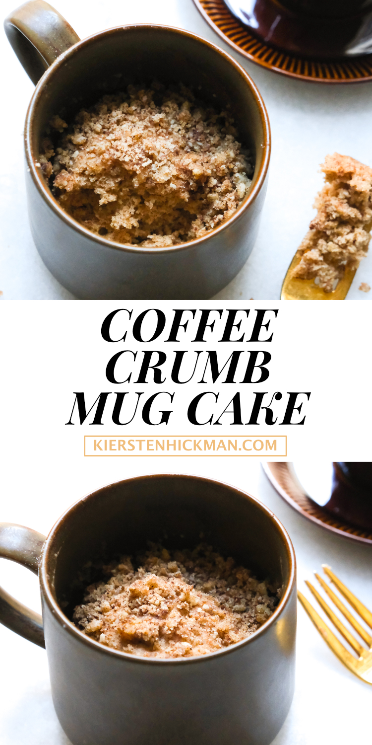 coffee crumb mug cake