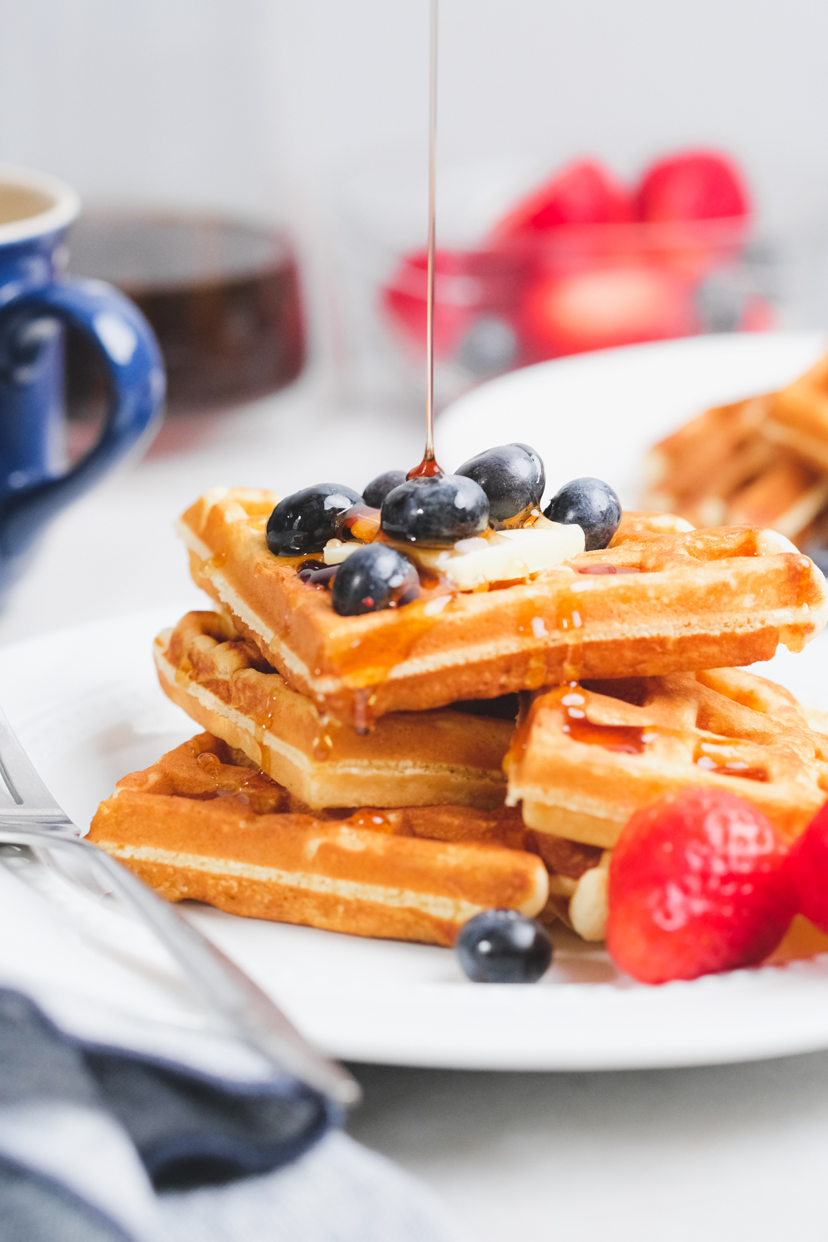 Old-Fashioned Waffle Recipe for Two