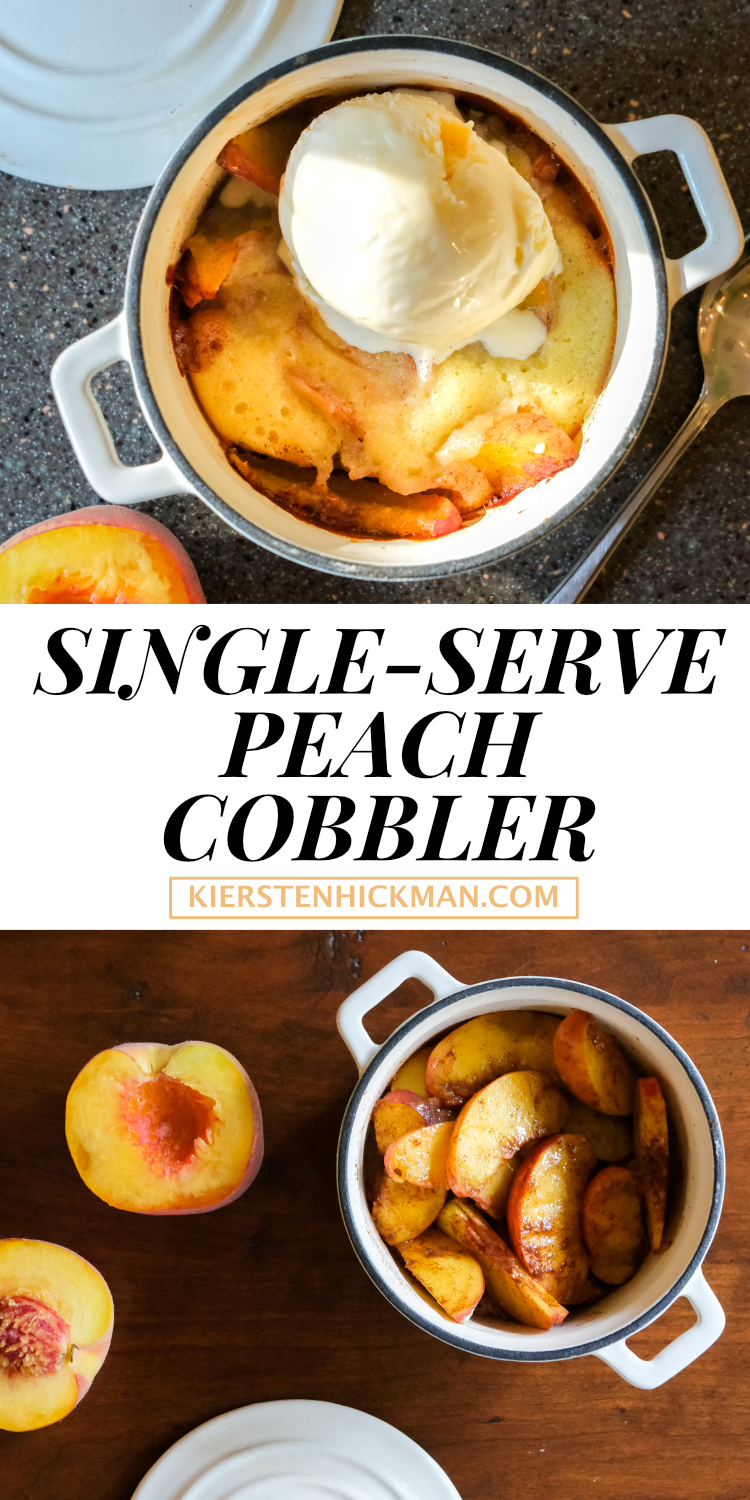 single serve peach cobbler recipe