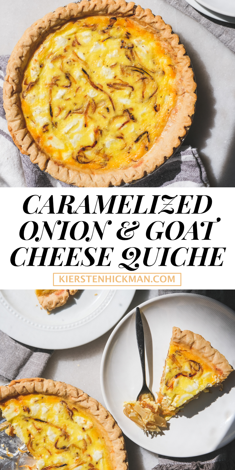 caramelized onion goat cheese quiche