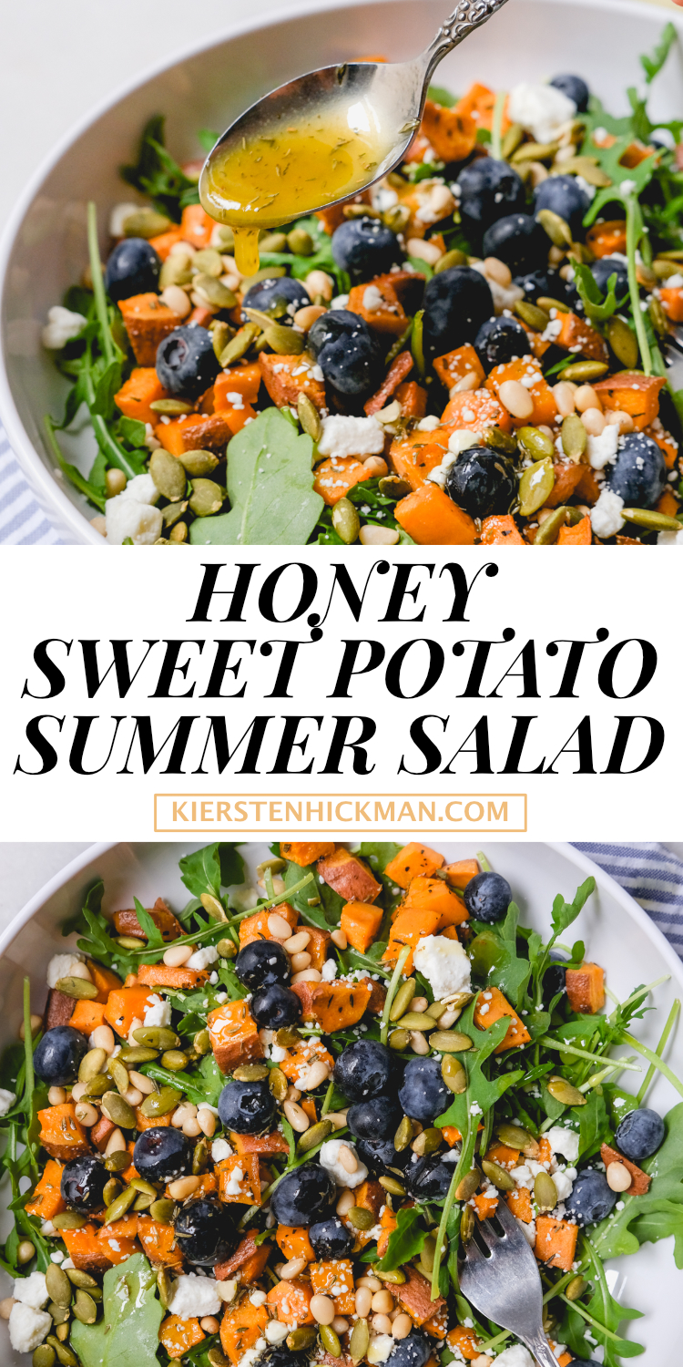 honey sweet potato summer salad