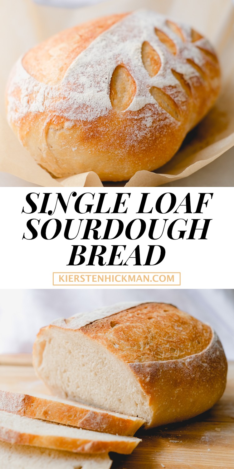 single loaf sourdough bread recipe