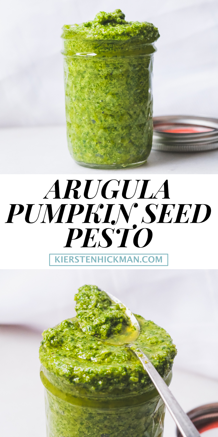 arugula pumpkin seed pesto recipe